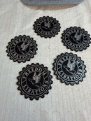 Custom Engraved Leatherette Hat Patches
