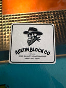 Custom Engraved Leatherette Hat Patches