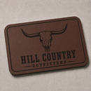 Custom Engraved Leatherette Hat Patches