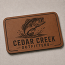 Custom Engraved Leatherette Hat Patches