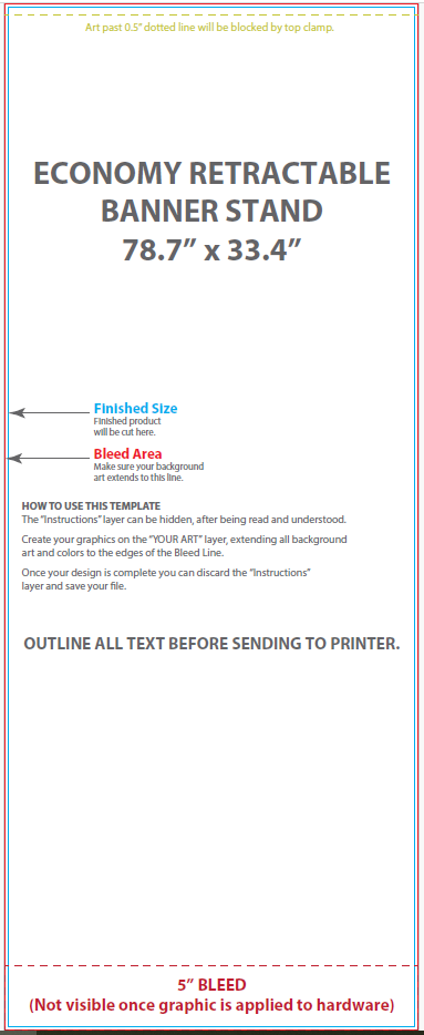 Retractable Banner 33x78